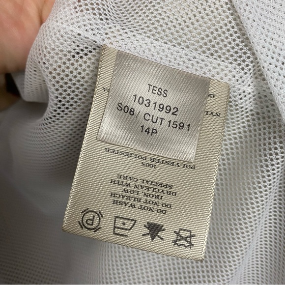 Burberry Tess Trench Lightweight Rain Coat Nova Check Beige Size 14P - Picture 15 of 16